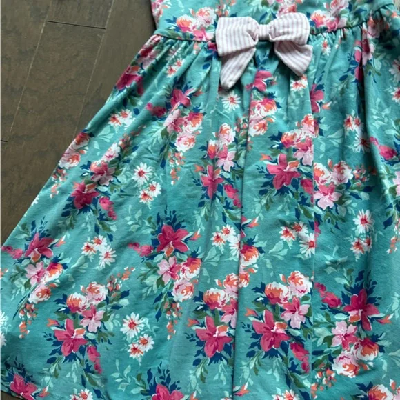 Ruffle Butts Twirl Dress Fancy Me Floral girls size 8 spring summer flowers bow - Picture 13 of 14